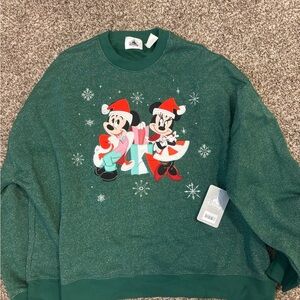 Disney Green Christmas Sweatshirt